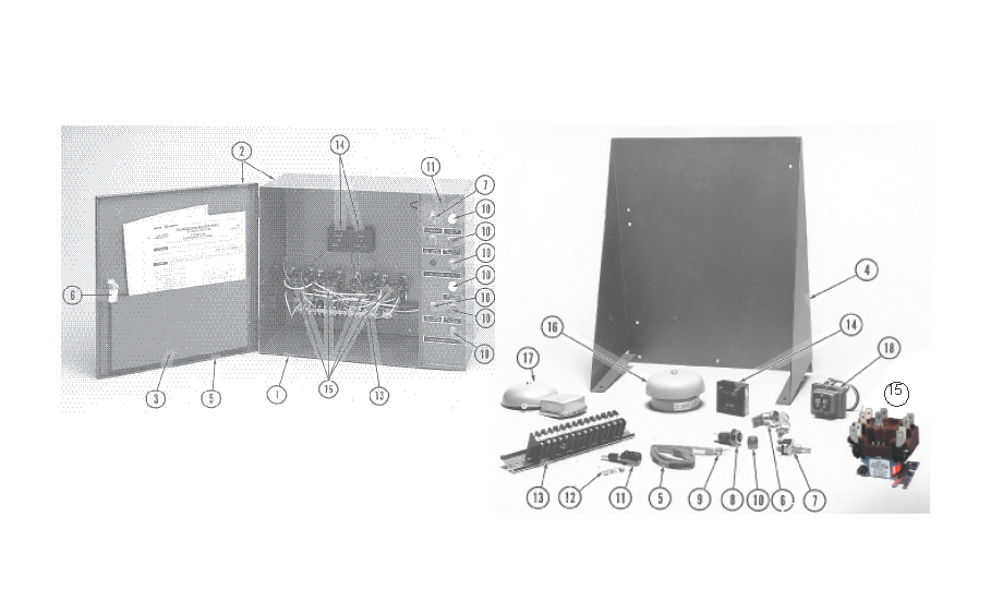 LGB-13 Flame Guardian WFFP-2 Control System With Prewired Control Cabinet (Pilot Proving/Main Flame Proving System) Drawing